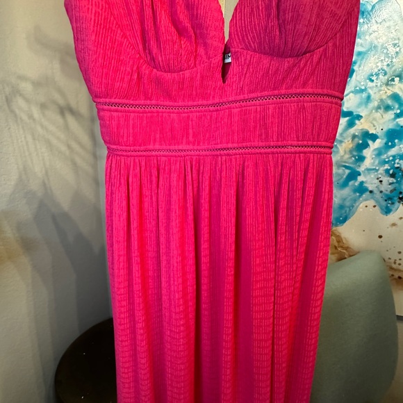 Simkhai MAUDE MAXI DRESS bold pink size 6 - Picture 7 of 11